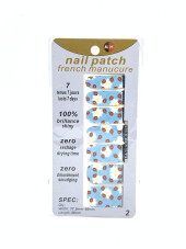Наклейка для нігтів, готовий манікюр Nail Patch french manucure 4 французький манікюр