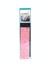 Наклейка для ногтей, Pink glass Нежно розовая