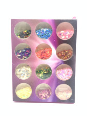 Декор для нігтів, загострений овал, 12 кольорів