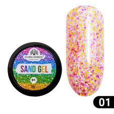 Гель-краска "Sand gel" Global Fashion 5 гр, 01