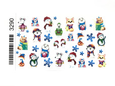 New Year sticker " New Year's little animals "