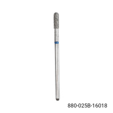 Diamond cuticle bit, rounded cylinder, blue notch 880/025B