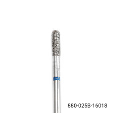 Diamond cuticle bit, rounded cylinder, blue notch 880/025B