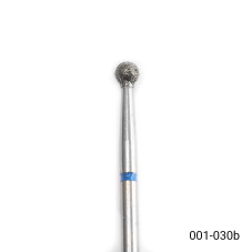 Diamond cuticle bit, ball, large, blue notch 001-030B