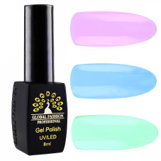 Set of Black Elite gel polishes "Pastel spring - Tender spring", 3 shades