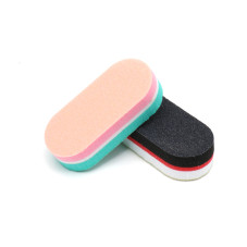 Set of buffs for grinding nails 40 pcs., oval (colors in assortment)