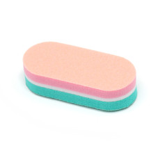 Set of buffs for grinding nails 40 pcs., oval (colors in assortment)