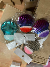 Nail brush, shell, colors in assortment