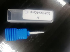 Керамическая насадка для кутикулы M 3/32 Small Cone (c), синяя насечка