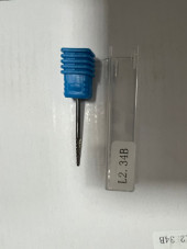 Blue notched carbide cutter, small taper, L 2. 34B