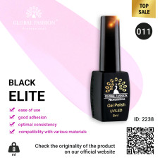 Gel polish BLACK ELITE 011, Global Fashion 8 ml