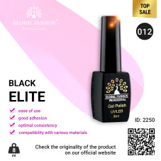 Gel polish BLACK ELITE 012, Global Fashion 8 ml