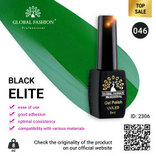 Gel polish BLACK ELITE 046, Global Fashion 8 ml