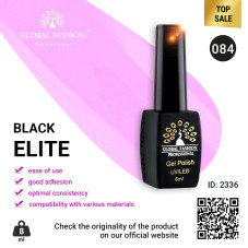 Gel polish BLACK ELITE 084, Global Fashion 8 ml