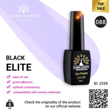 Gel polish BLACK ELITE 088, Global Fashion 8 ml