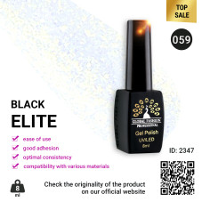 Gel polish BLACK ELITE 059, Global Fashion 8 ml