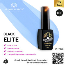 Gel polish BLACK ELITE 100, Global Fashion 8 ml