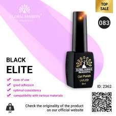 Gel polish BLACK ELITE 083, Global Fashion 8 ml