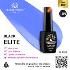 Gel polish BLACK ELITE 109, Global Fashion 8 ml