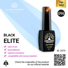 Gel polish BLACK ELITE 096, Global Fashion 8 ml