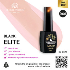 Gel polish BLACK ELITE 066, Global Fashion 8 ml