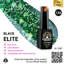 Gel polish BLACK ELITE 146, Global Fashion 8 ml