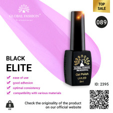 Gel polish BLACK ELITE 089, Global Fashion 8 ml