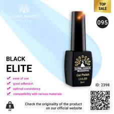 Gel polish BLACK ELITE 095, Global Fashion 8 ml