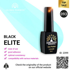 Gel polish BLACK ELITE 093, Global Fashion 8 ml