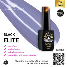 Gel polish BLACK ELITE 238, Global Fashion 8 ml