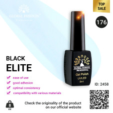 Gel polish BLACK ELITE 176, Global Fashion 8 ml