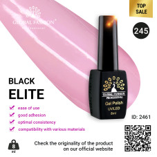 Gel polish BLACK ELITE 245, Global Fashion 8 ml