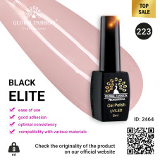 Gel polish BLACK ELITE 223, Global Fashion 8 ml