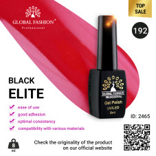 BLACK ELITE 192 Gel Lacquer, Global Fashion 8 ml