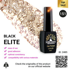 Gel polish BLACK ELITE 151, Global Fashion 8 ml