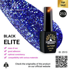 Gel polish BLACK ELITE 213, Global Fashion 8 ml