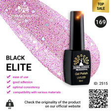 Gel polish BLACK ELITE 169, Global Fashion 8 ml