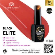 Gel polish BLACK ELITE 336, Global Fashion 8 ml