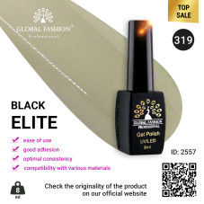 Gel polish BLACK ELITE 319, Global Fashion 8 ml