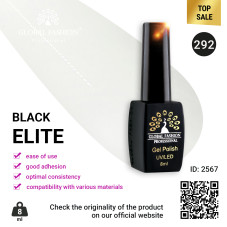 Gel polish BLACK ELITE 292, Global Fashion 8 ml