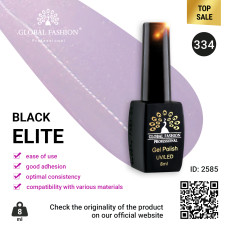 Gel polish BLACK ELITE 334, Global Fashion 8 ml