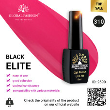 Gel polish BLACK ELITE 310, Global Fashion 8 ml