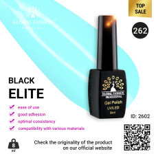 Gel polish BLACK ELITE 262, Global Fashion 8 ml