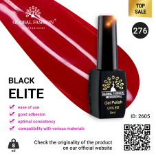 Gel polish BLACK ELITE 276, Global Fashion 8 ml