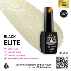 Gel polish BLACK ELITE 367, Global Fashion 8 ml