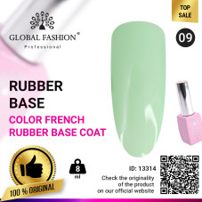 Color french base for gel polish Global Fashion, Color French Base Coat 8 ml, 09