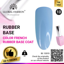 Color french base for gel polish Global Fashion, Color French Base Coat 8 ml, 10