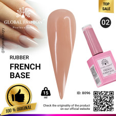 Rubber Base Coat French, 15 ml, Global Fashion 02