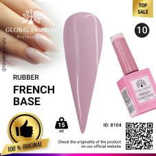 Rubber Base Coat French, 15 ml, Global Fashion 10