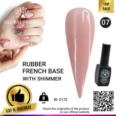 Rubber Base Coat French, 8 ml, Global Fashion 007